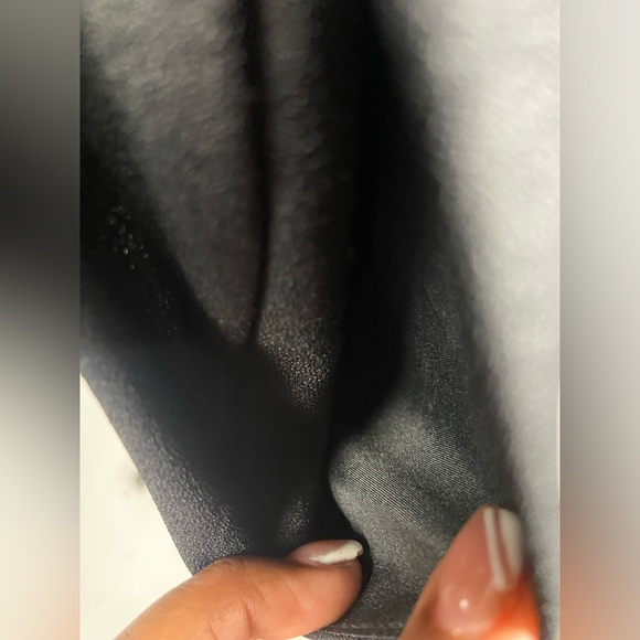 Black Dress Shirt Button Down Merona Medium Longsleeve with belt loops - Picture 6 of 11